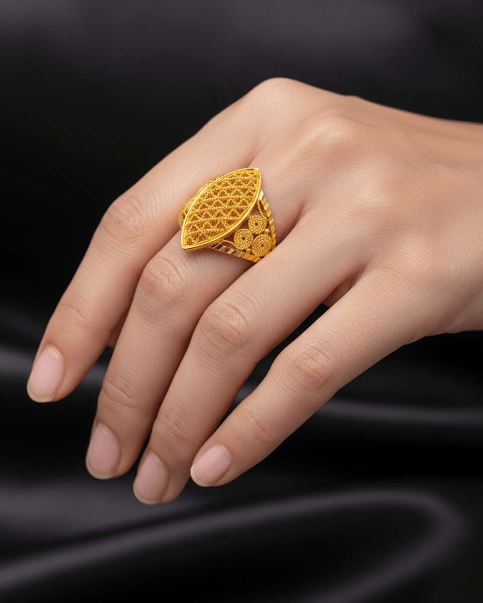 Woven Petal Ring - View 4