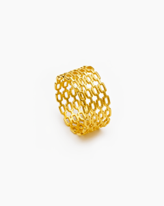 Golden Cascade Cuff